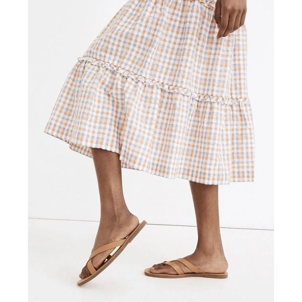 Madewell Tan Brown Boardwalk Thong Shoes Sandals Flip Flops Women's Size 9 New